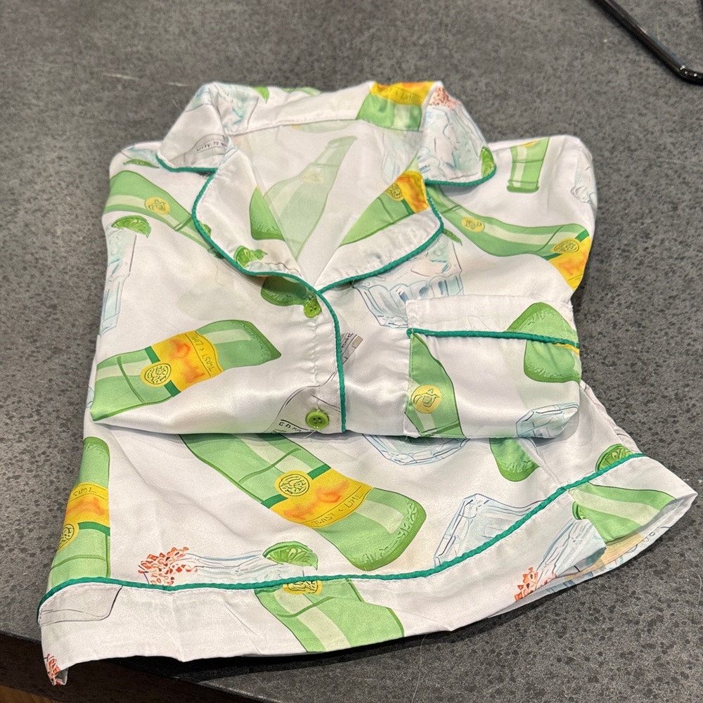 Ranch Water themed short sleeve PJ set